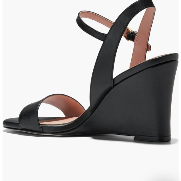 NIB Cole Haan Josie Wedge Sandal in Black - Picture 2 of 10